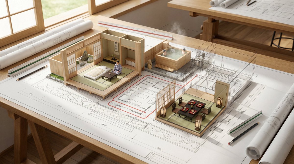 Architectural Floor Plan as Miniature World — example 2