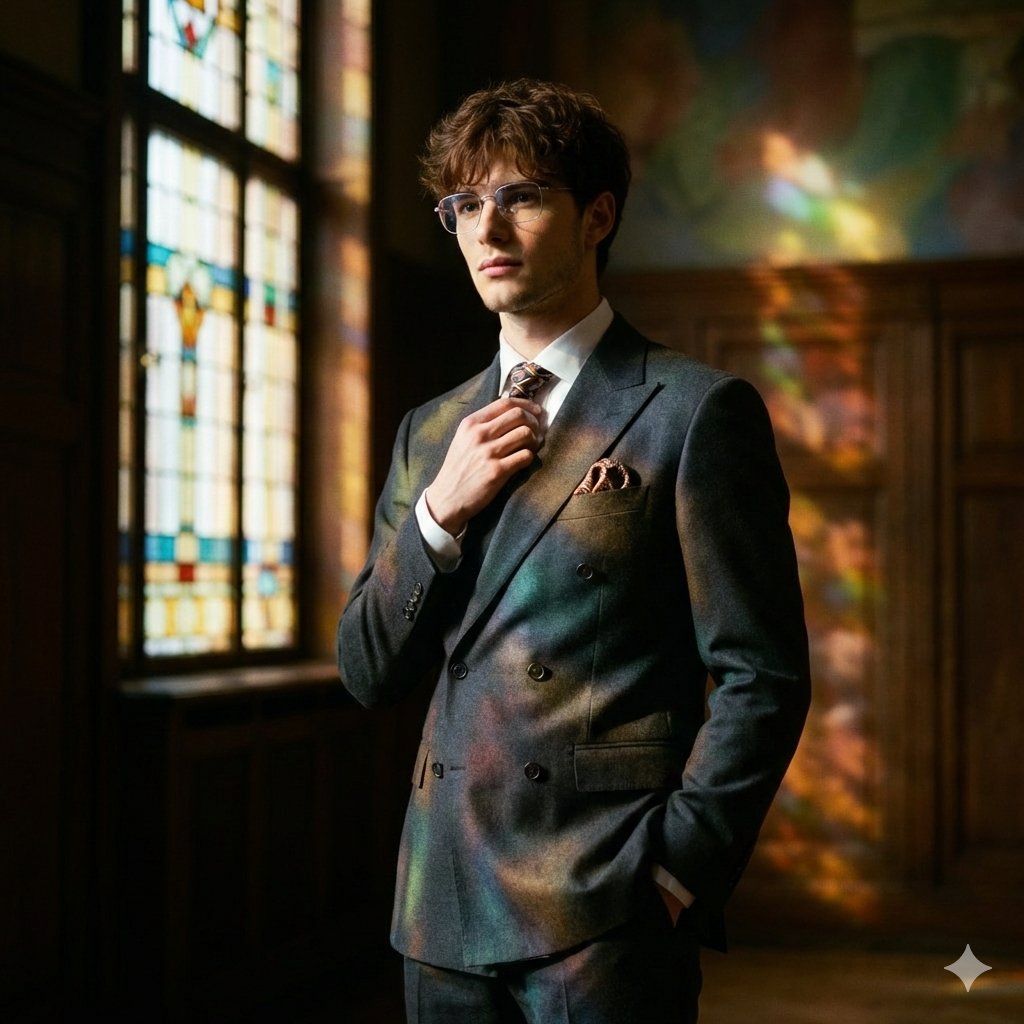 Retro Art Deco Suit Editorial — example 1