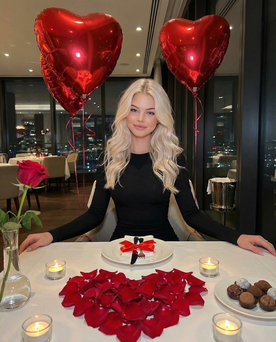 High-End Valentine’s Dinner Photoshoot — example 1
