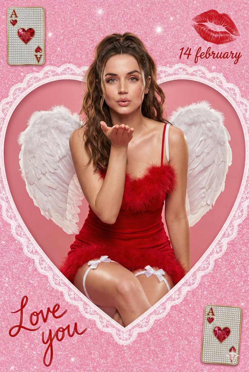 Valentine Angel Heart Glamour Editorial