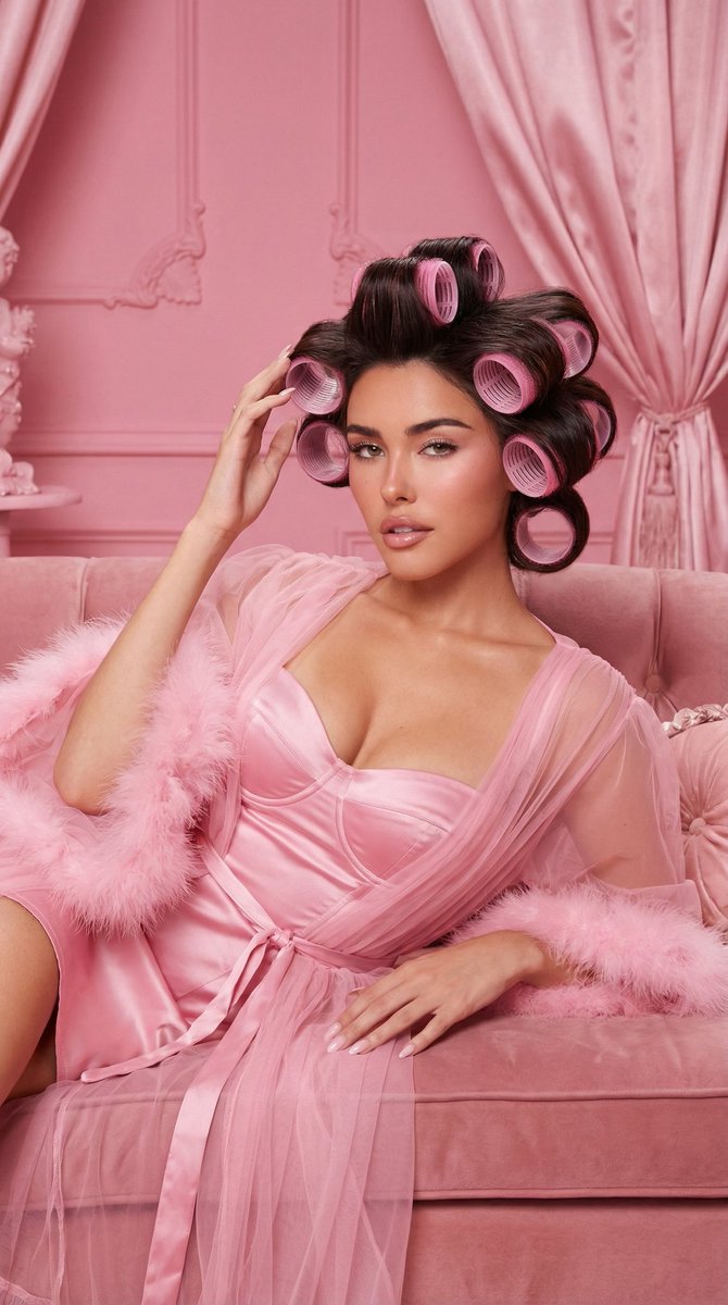 Pink Monochromatic Vintage Boudoir Editorial — example 3