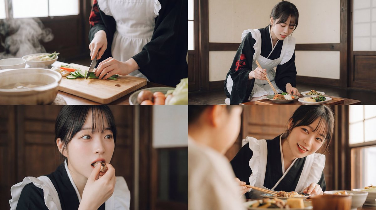 Seamless Cinematic Japanese Food Video Prompt — example 1