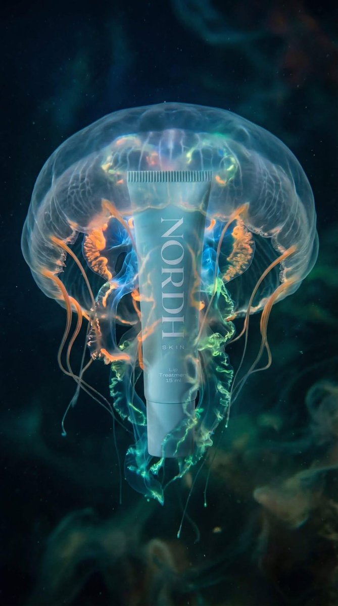 Underwater Luxury Skincare Product Ad — example 2
