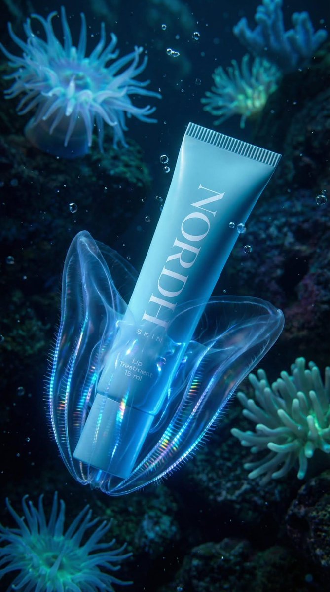 Underwater Luxury Skincare Product Ad — example 3