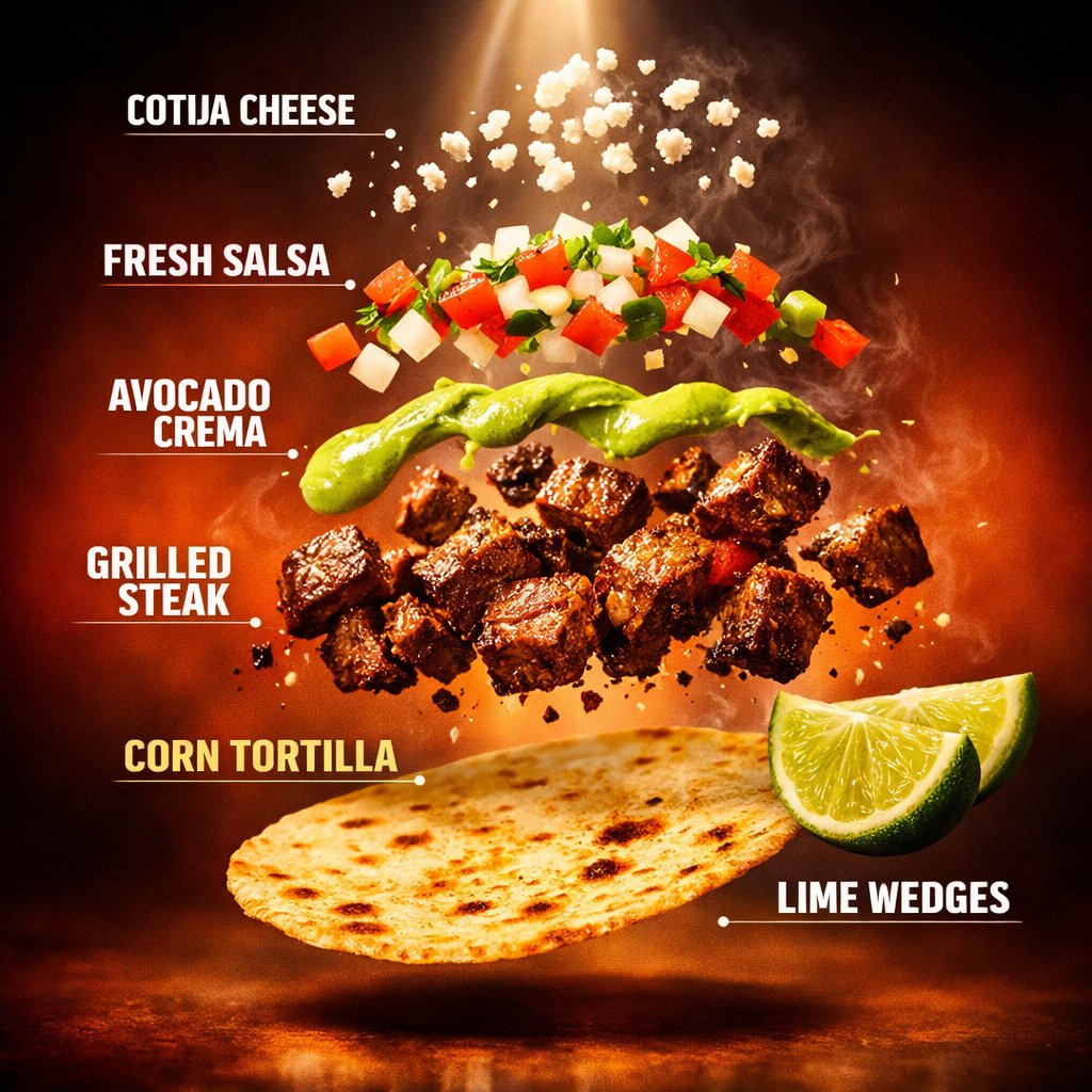 Exploded Tacos Commercial Visualization — example 1