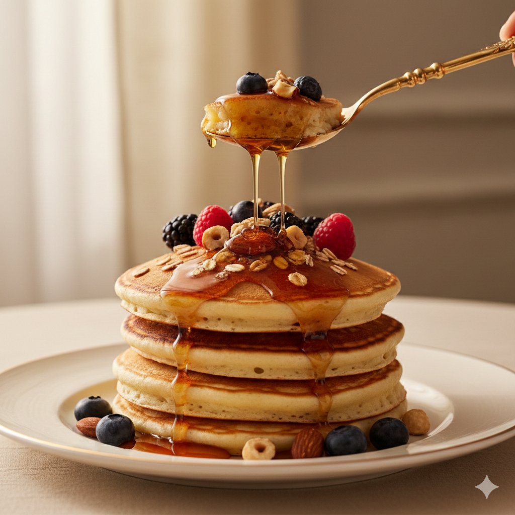 Ultra-Luxury Pancake Commercial Scene — example 1