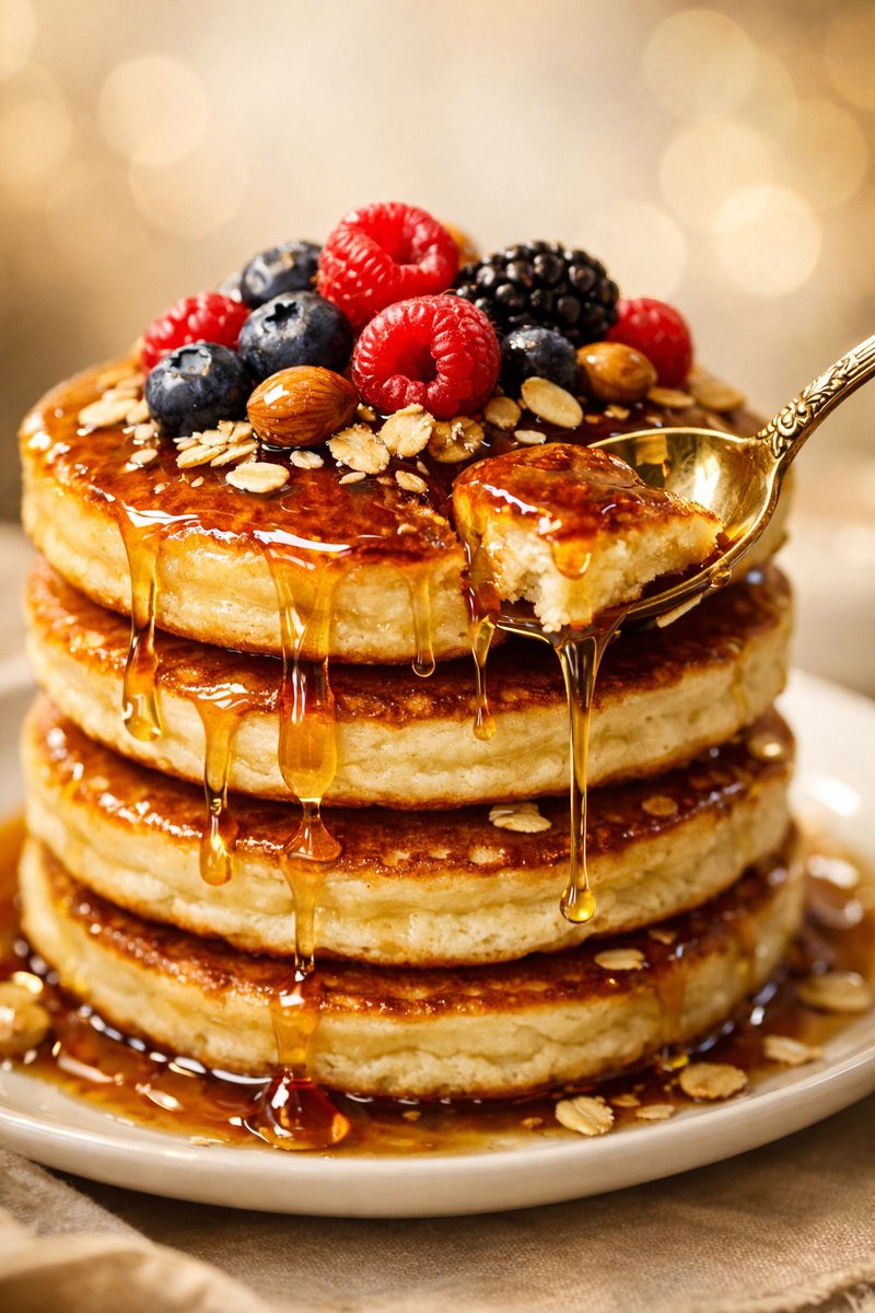 Ultra-Luxury Pancake Commercial Scene — example 2