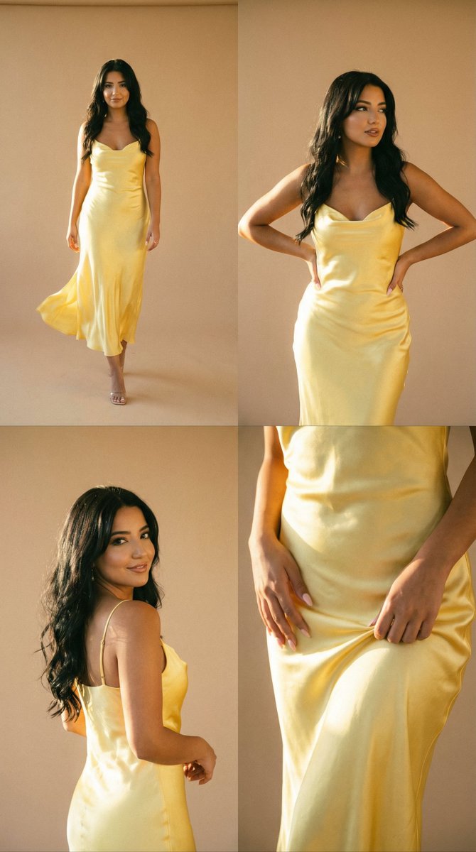 Golden Hour Fashion Editorial Collage (4 Panels) — example 1