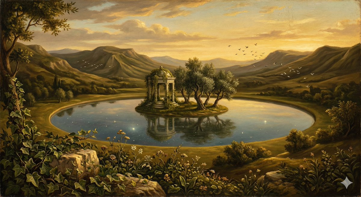 Surreal Nature in Renaissance Oil Painting Style — example 1
