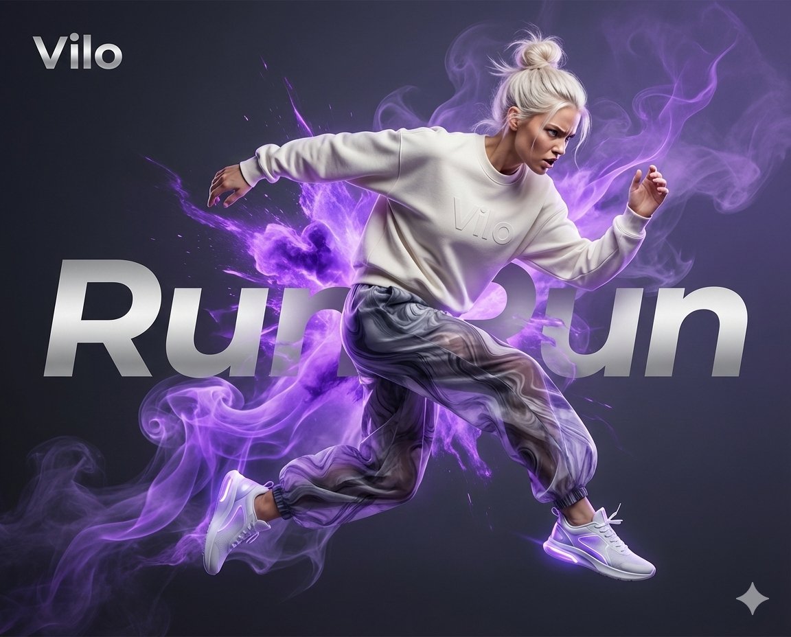 Surreal Athletic Advertising Art — example 1
