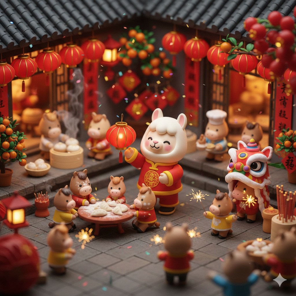 Cute Popmart Chinese New Year Llama — example 1