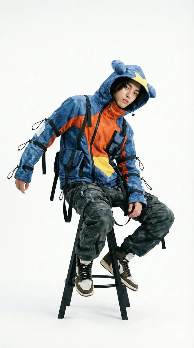 Editorial Fashion Photography with Structural Mimicry Prompt — example 2