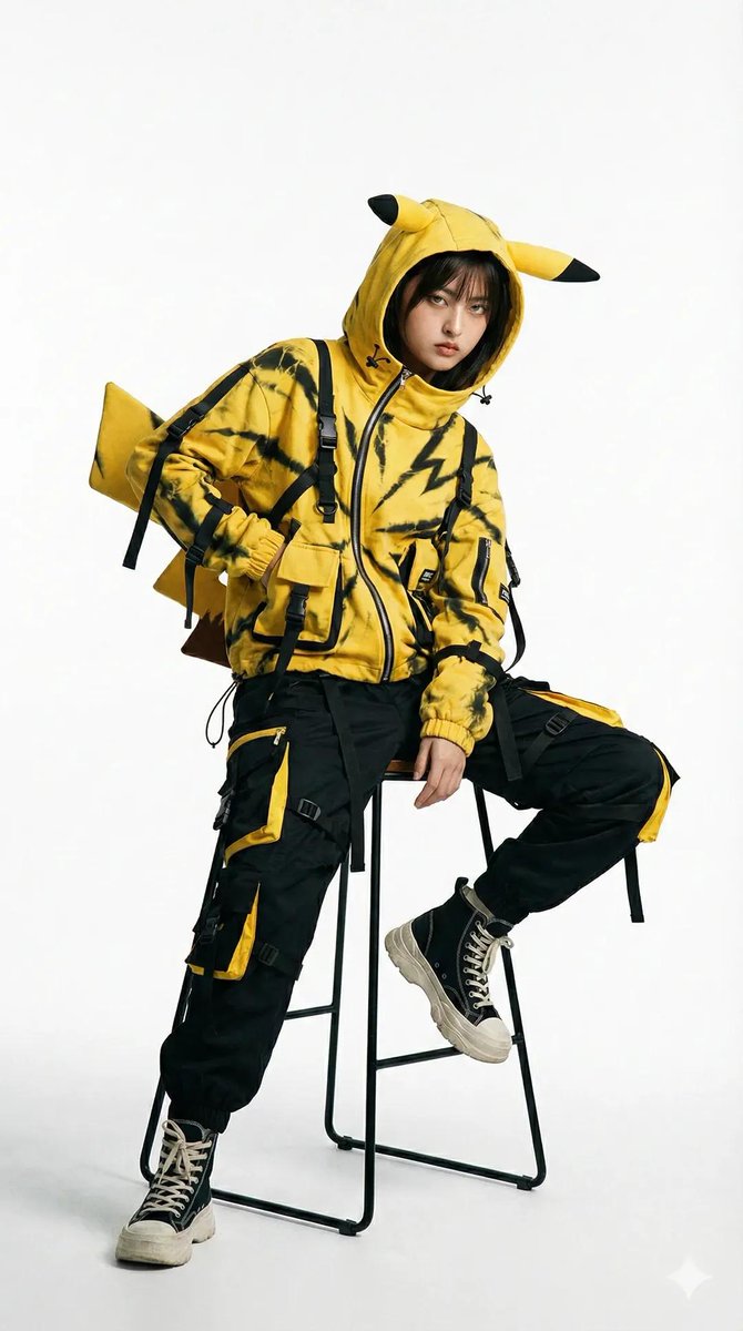 Editorial Fashion Photography with Structural Mimicry Prompt — example 3