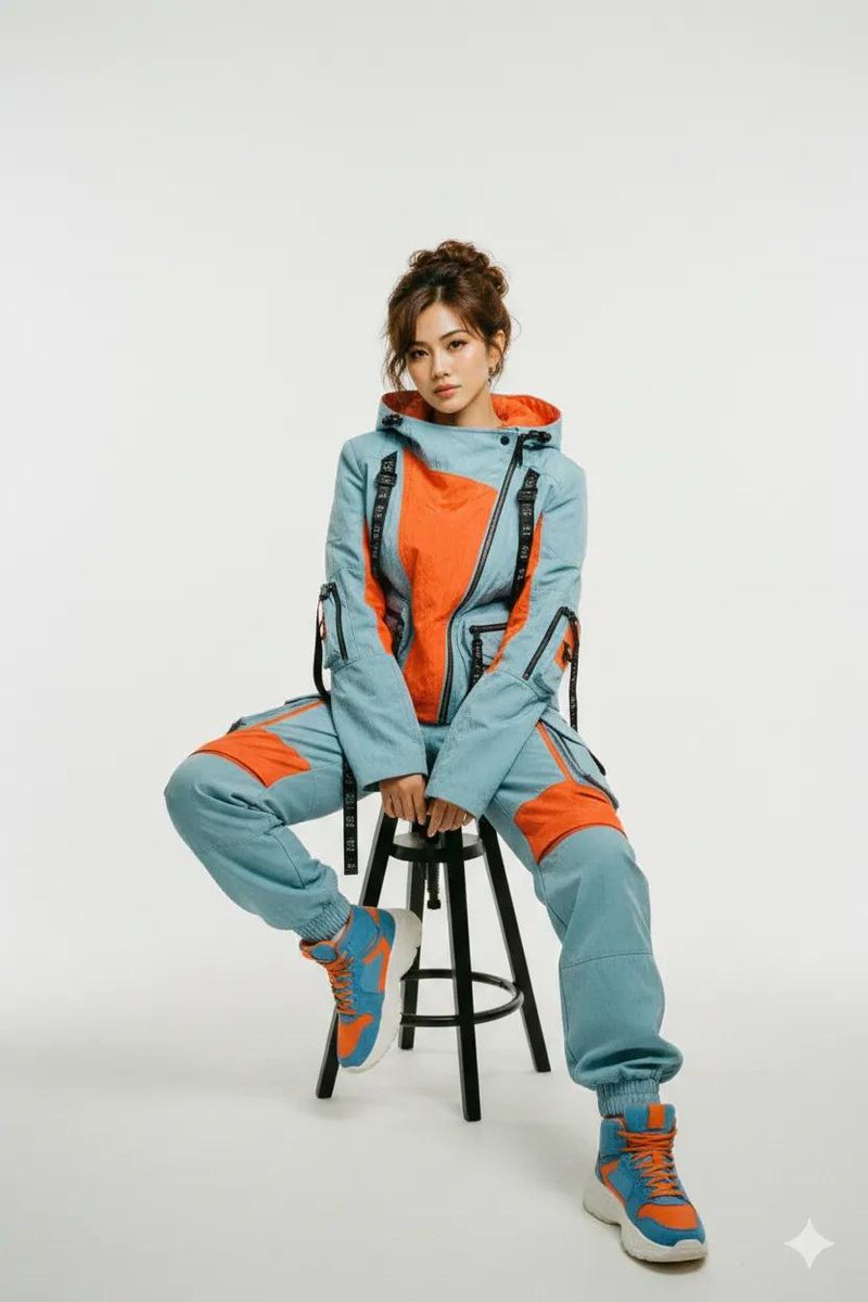Editorial Fashion Photography with Structural Mimicry Prompt — example 4