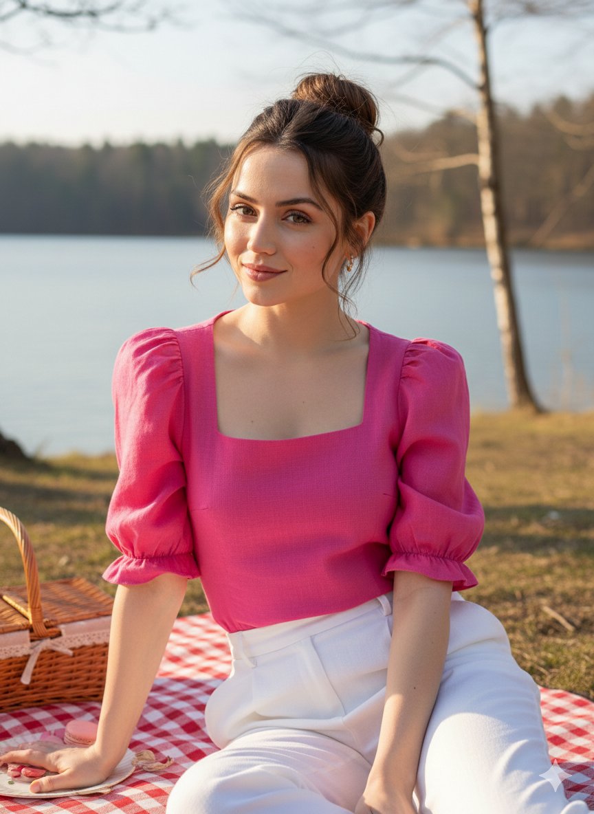 Ana de Armas Skincare Influencer Portrait Prompt — example 1