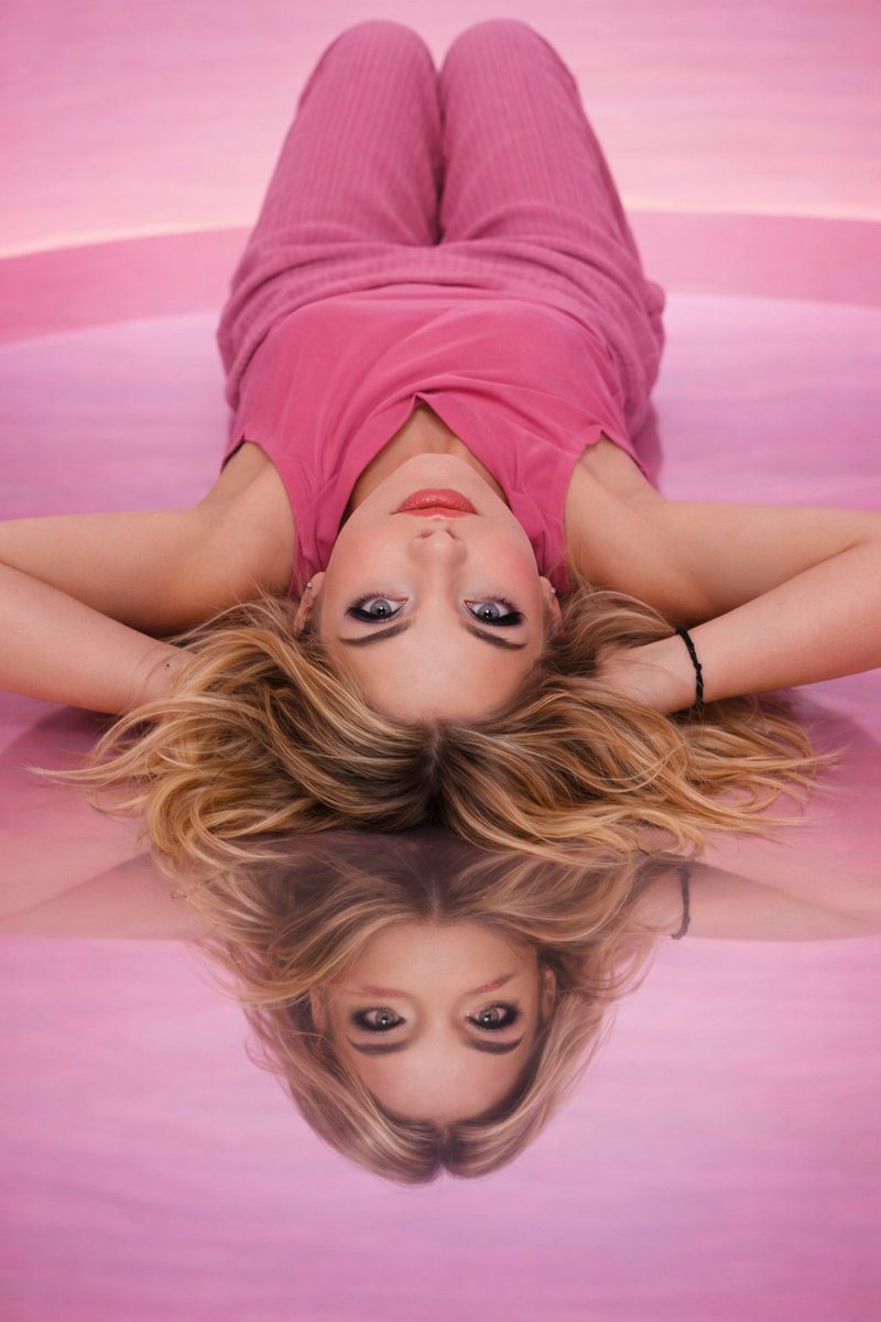 Monochromatic Pink Studio Fashion Portrait — example 3