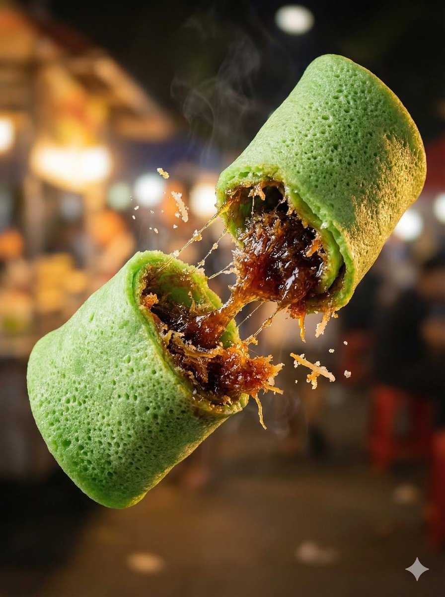 Macro Food Photography of Floating Street Food — example 1