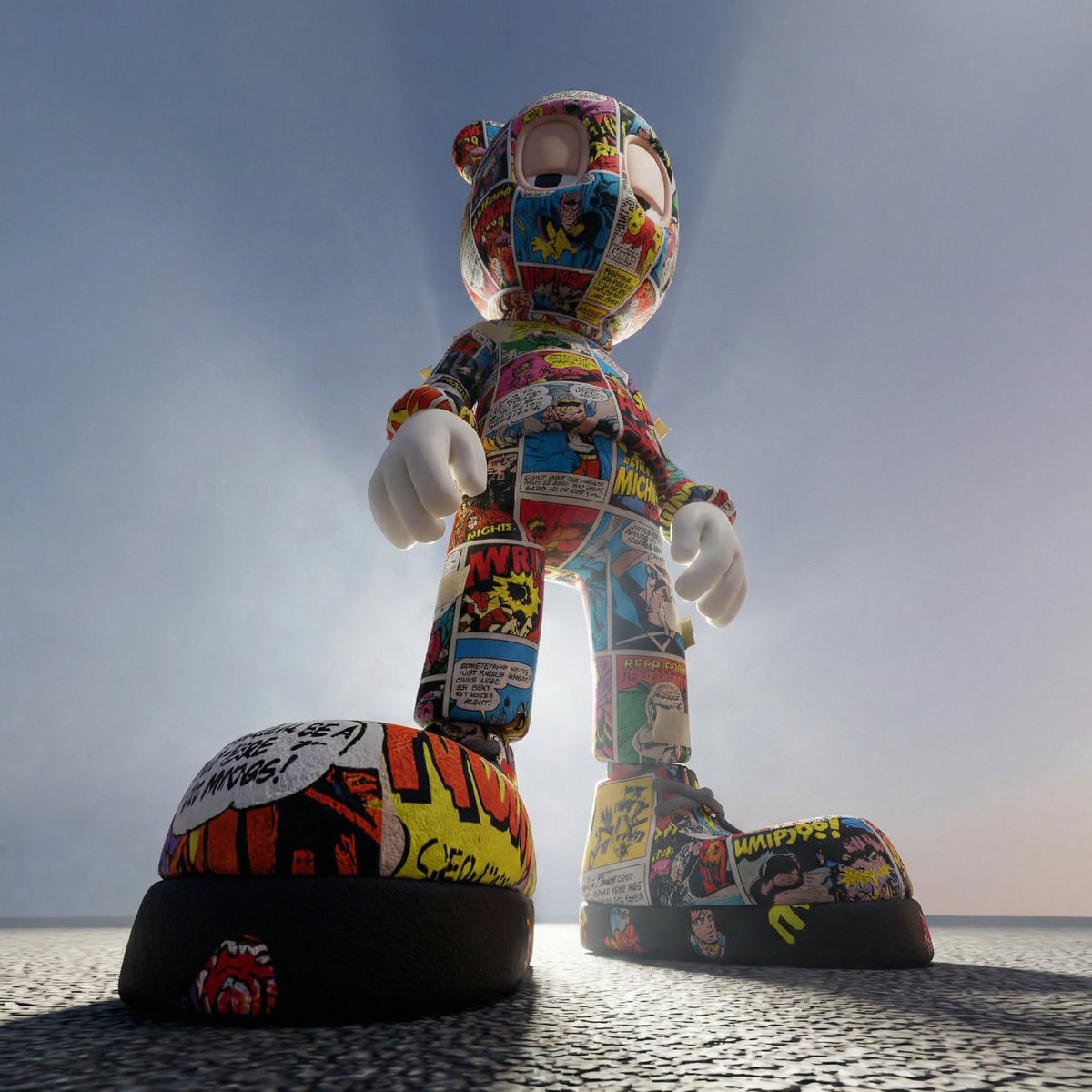 Worm's-Eye Perspective Character Shot (Likeness Preservation) — example 1