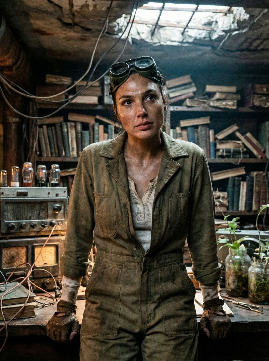Cinematic Post-Apocalyptic Bunker Portrait — example 1