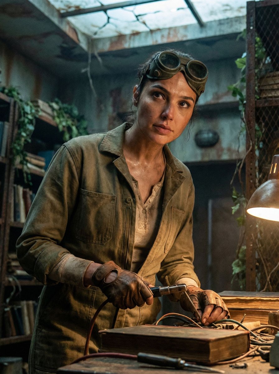 Cinematic Post-Apocalyptic Bunker Portrait — example 2