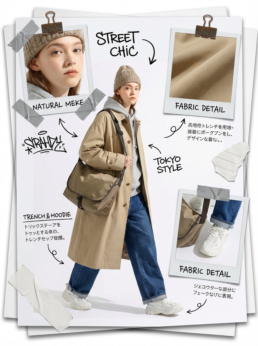 Fashion Scrapbook Page Layout Generation — example 1