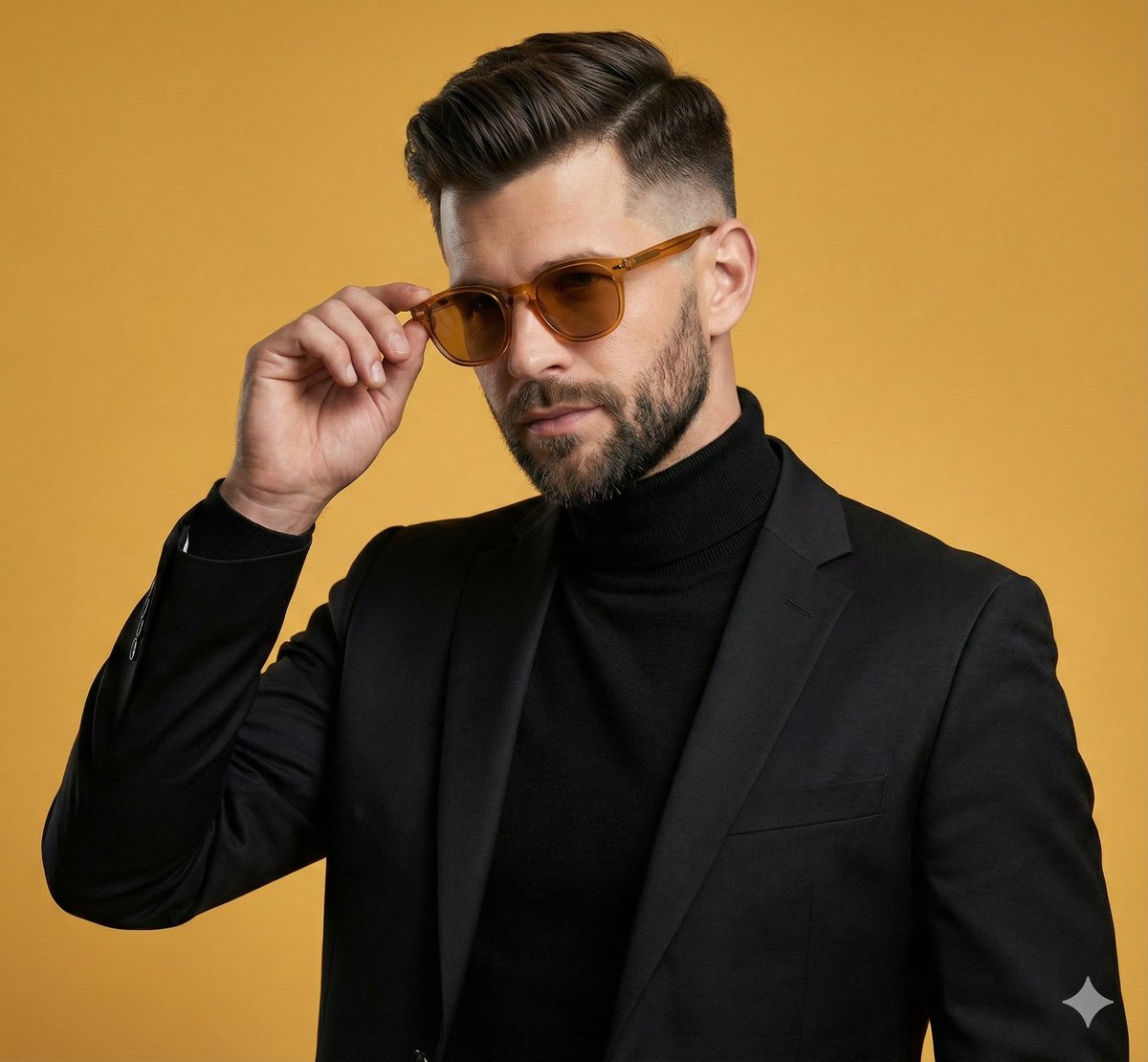 Confident Man Studio Portrait — example 1