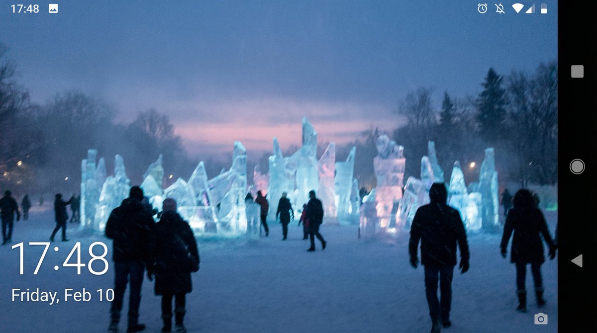 Candid iPhone Photo of Ice Sculpture Installation — example 3