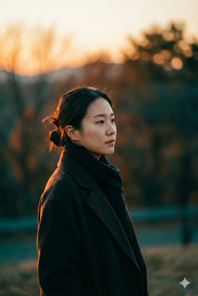 Cinematic Sunset Portrait Prompt — example 1