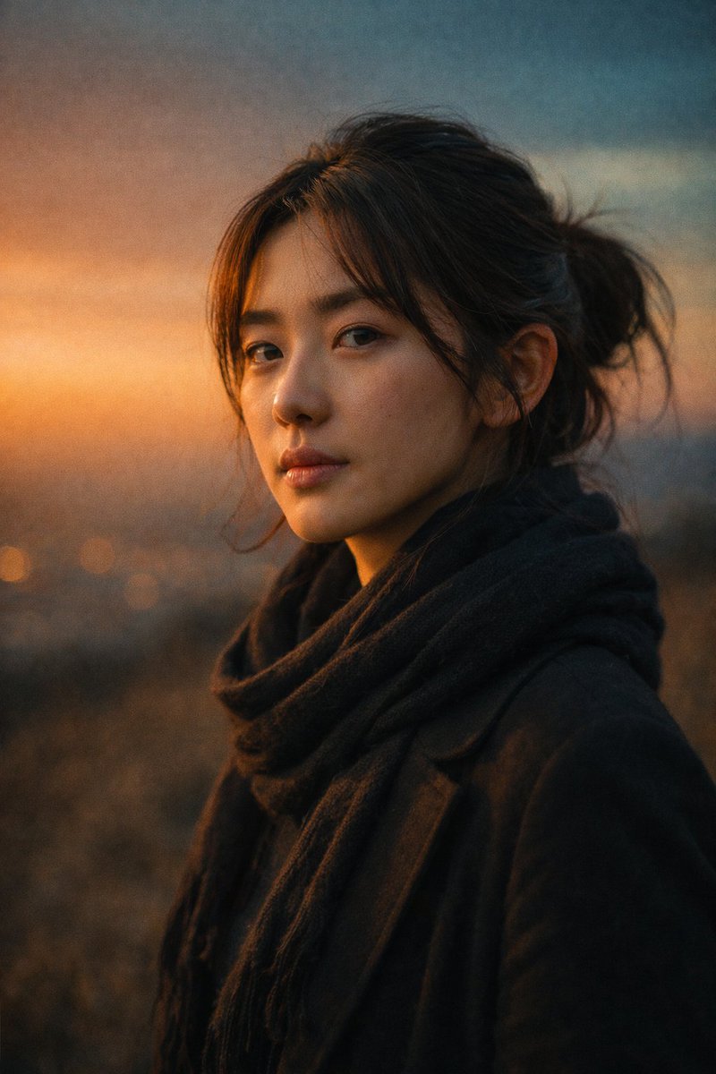 Cinematic Sunset Portrait Prompt — example 4