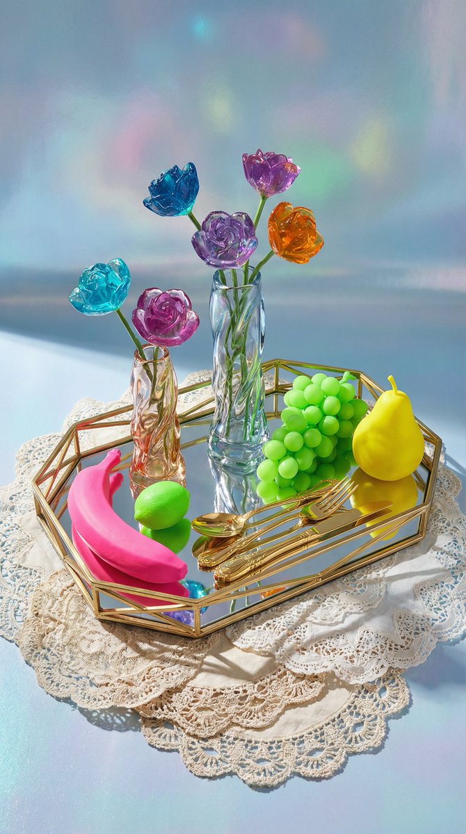 Maximalist Tabletop Arrangement Product Photography — example 2