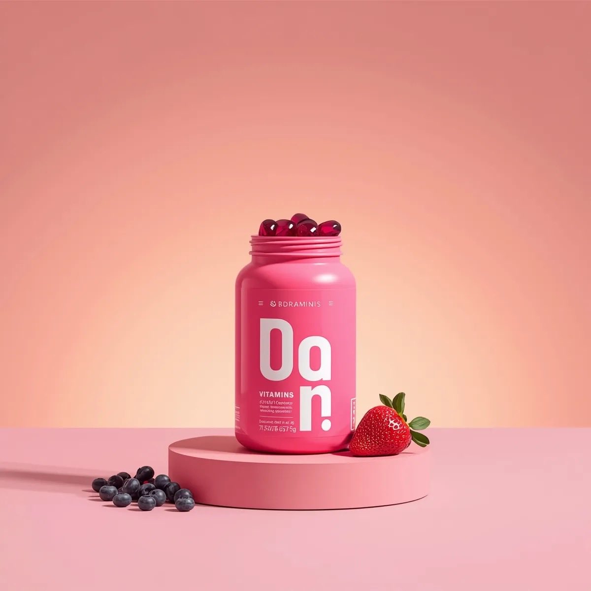 3D Product Render of Gummy Vitamin Jars (4 Variations) — example 3