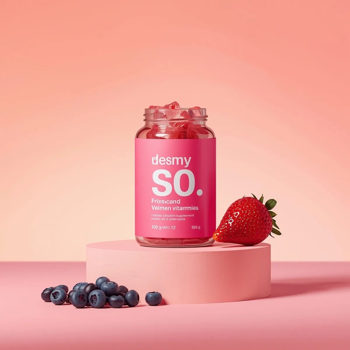 3D Product Render of Gummy Vitamin Jars (4 Variations) — example 4