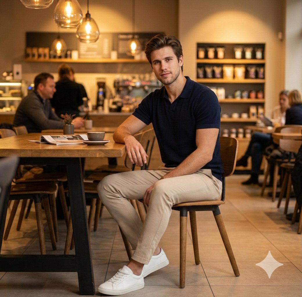 Photorealistic Café Lifestyle Shot Prompt