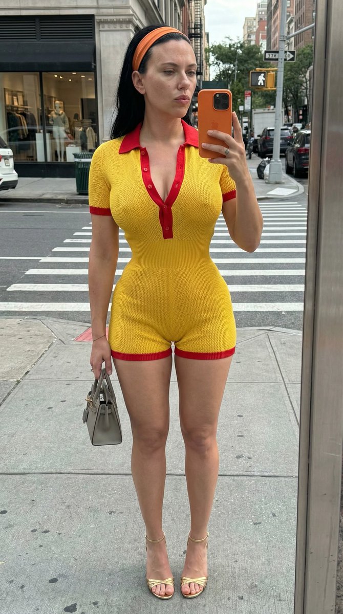 Extreme Hourglass Street Style Mirror Selfie Prompt — example 2