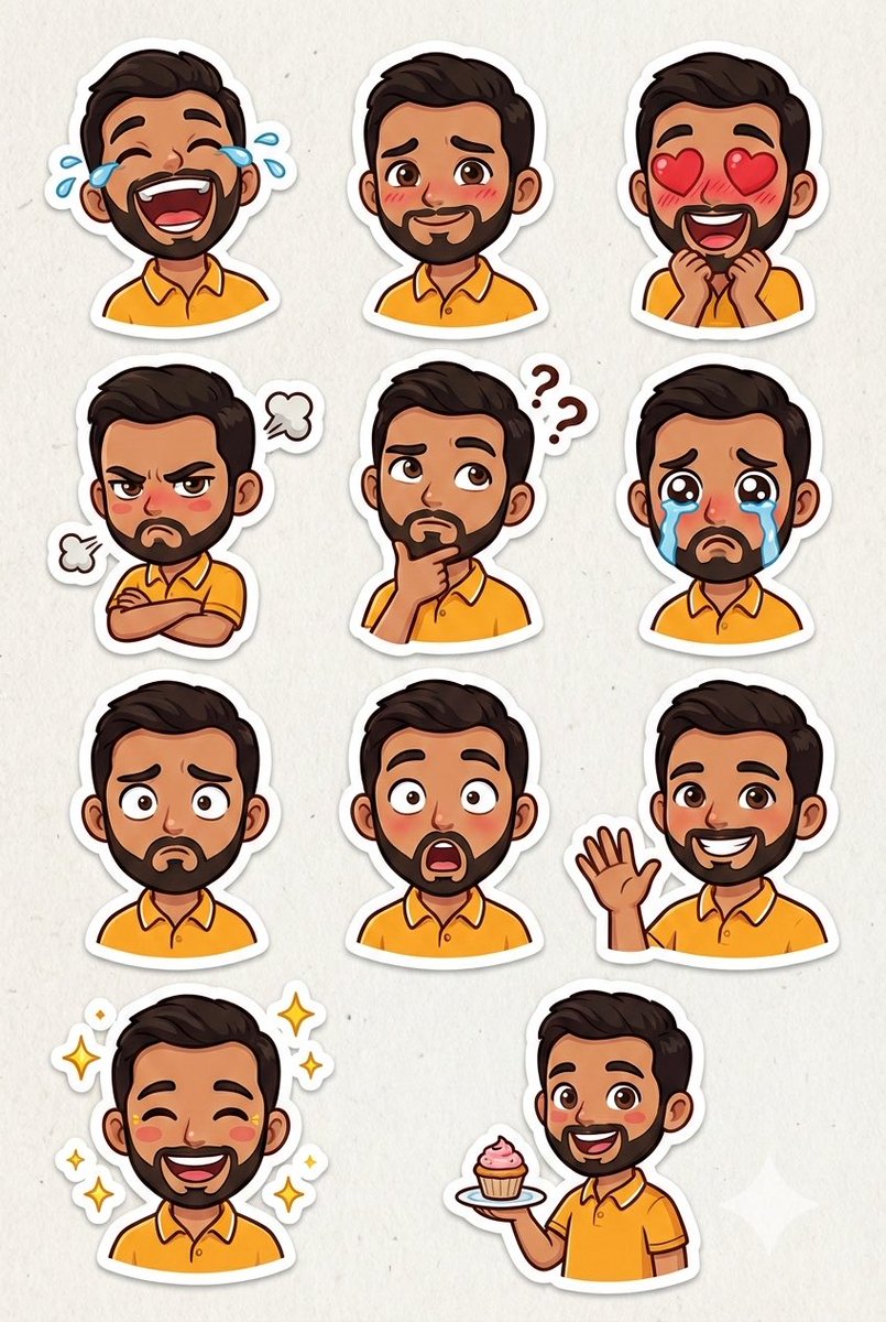 Pixar Sticker Sheet Generation Prompt — example 1