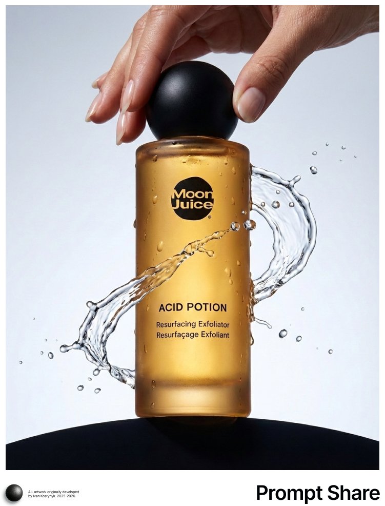 Cosmetic Product Shot with Water Splash