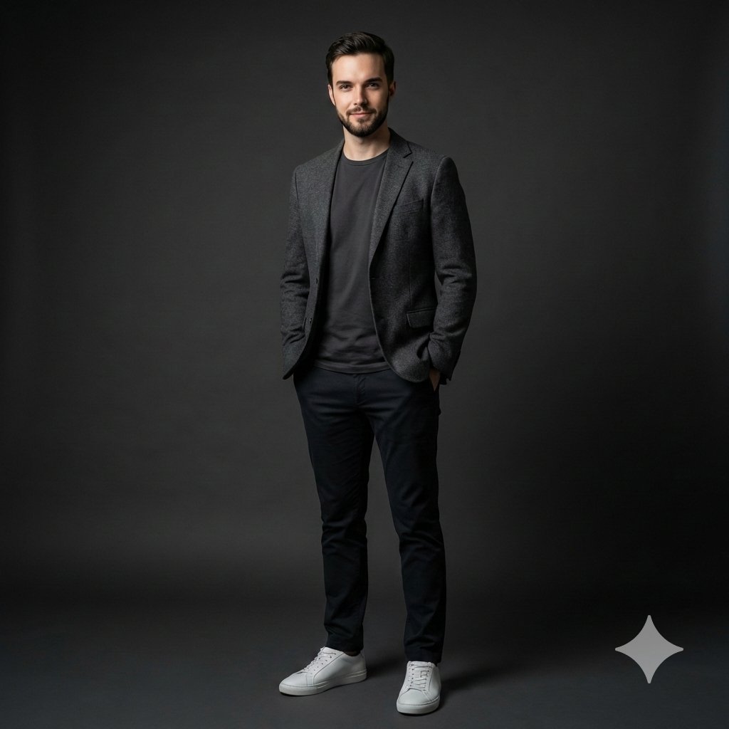 Photorealistic Studio Portrait Prompt for Male Model