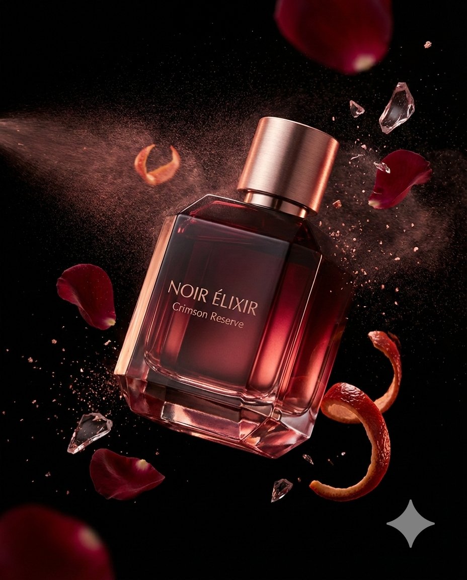 Luxury Fragrance Advertising Photography Prompt — example 1