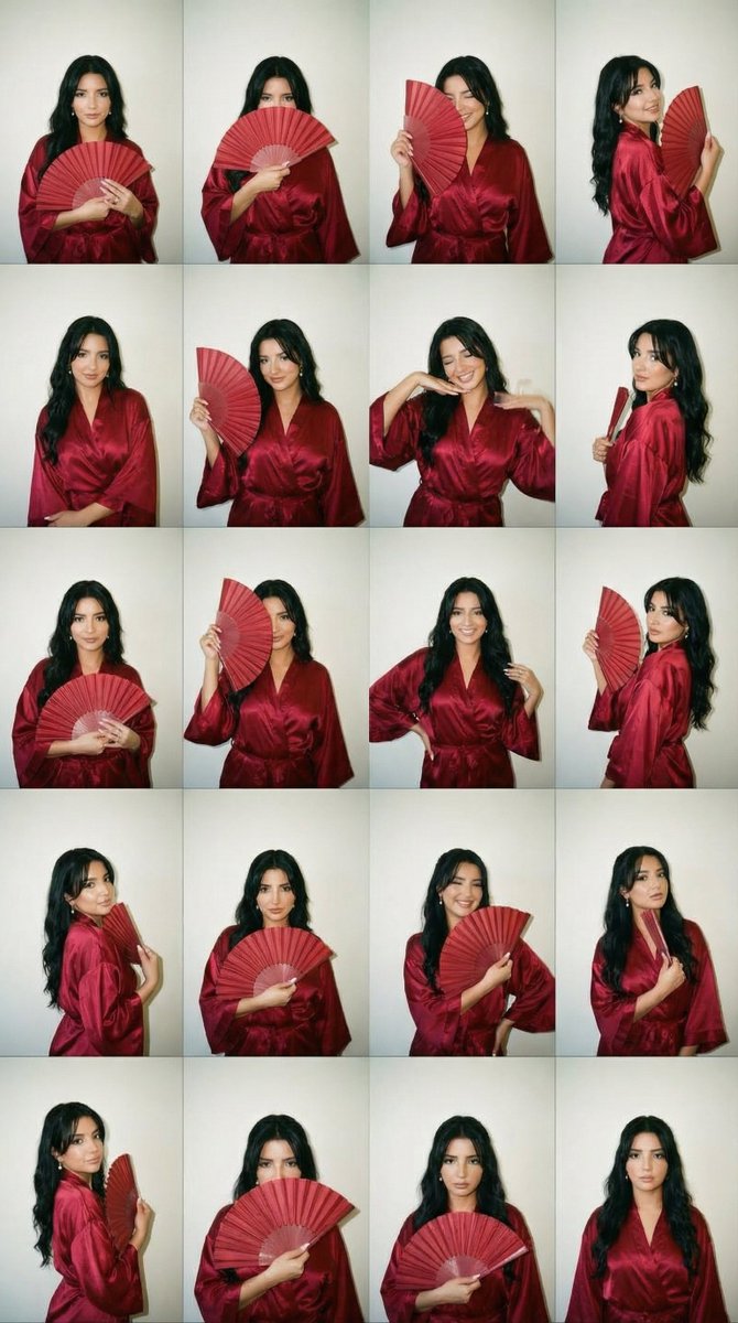 2000s Photobooth Contact Sheet Grid Prompt — example 1