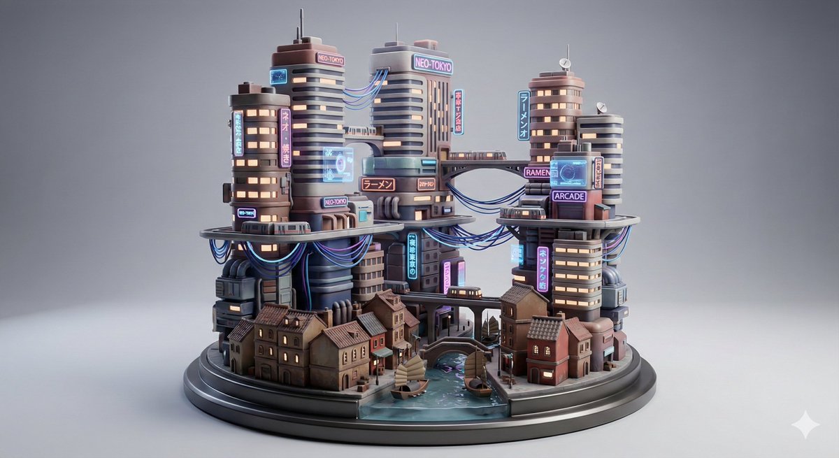 Cyberpunk City Block Collectible Diorama — example 1