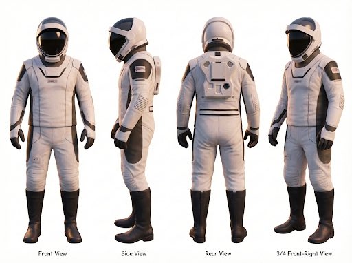 Character Sheet for 3D Model Generation — example 1
