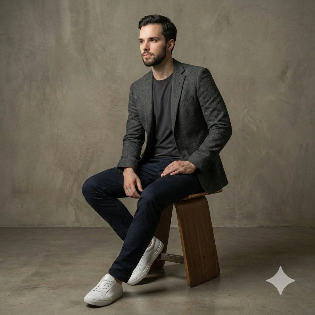 Photorealistic Studio Portrait with Identity Preservation — example 3