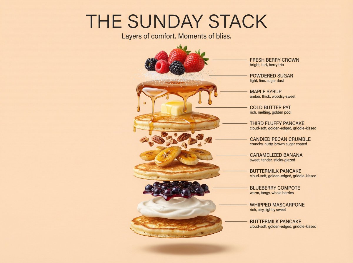 Hyperrealistic Exploded Ingredient Stack Diagram — example 3