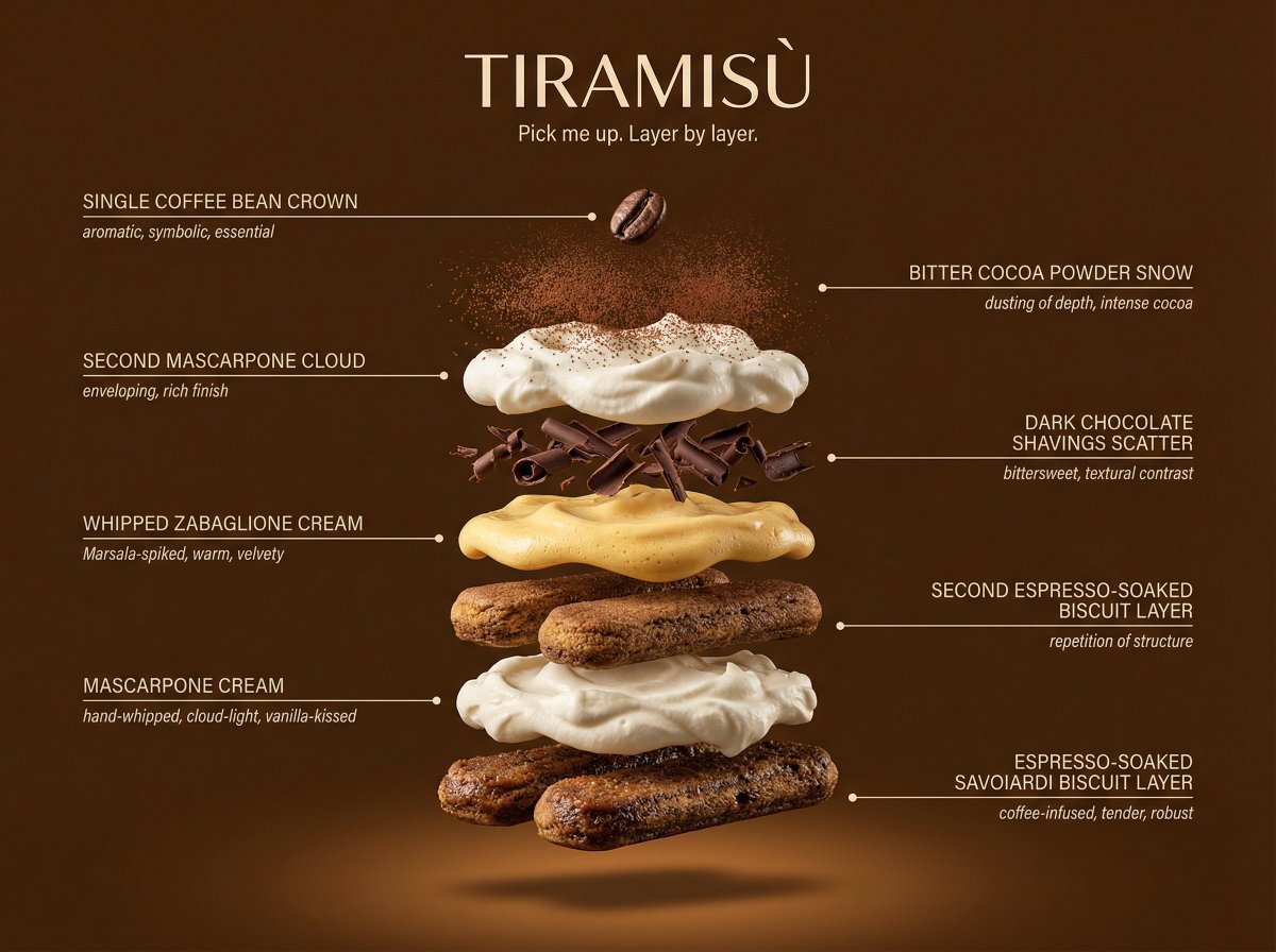 Hyperrealistic Exploded Ingredient Stack Diagram — example 4
