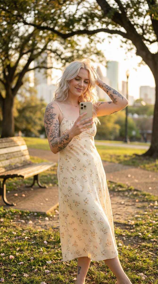 Golden Hour Outdoor Lifestyle Portrait Prompt — example 1