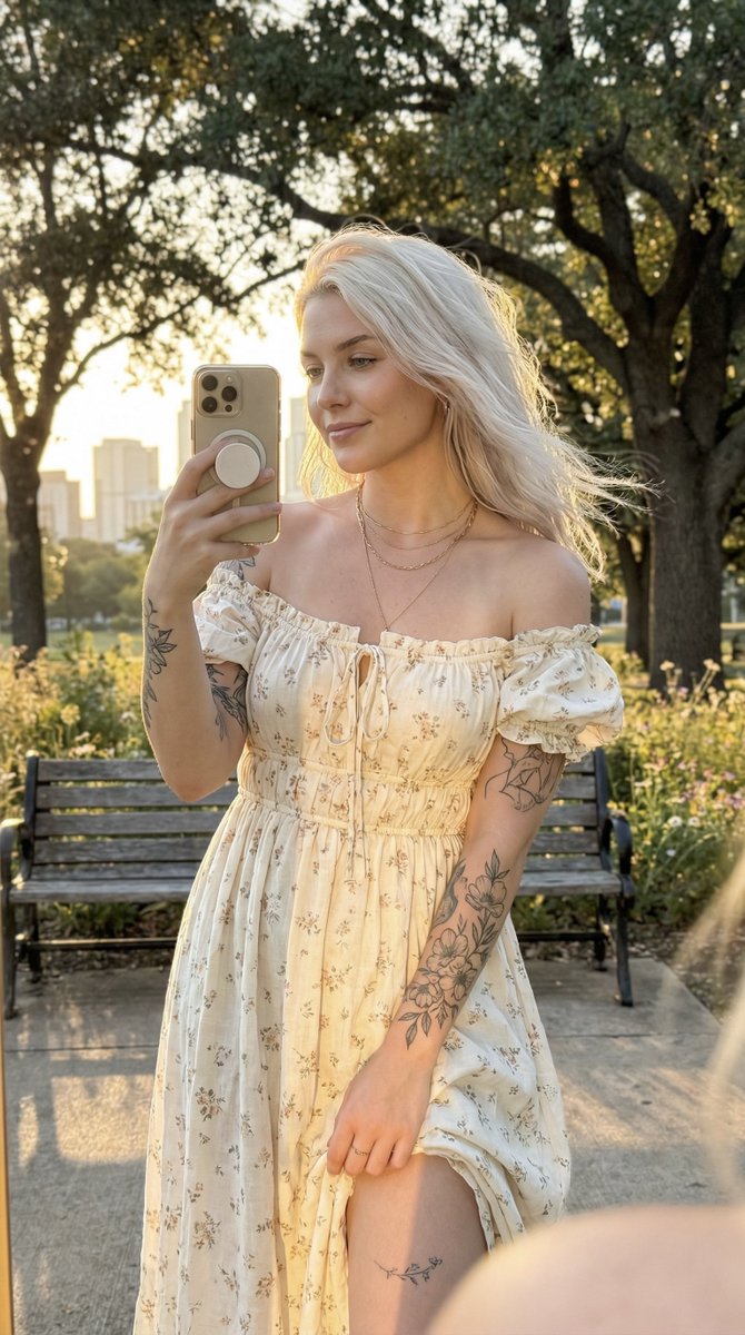 Golden Hour Outdoor Lifestyle Portrait Prompt — example 2