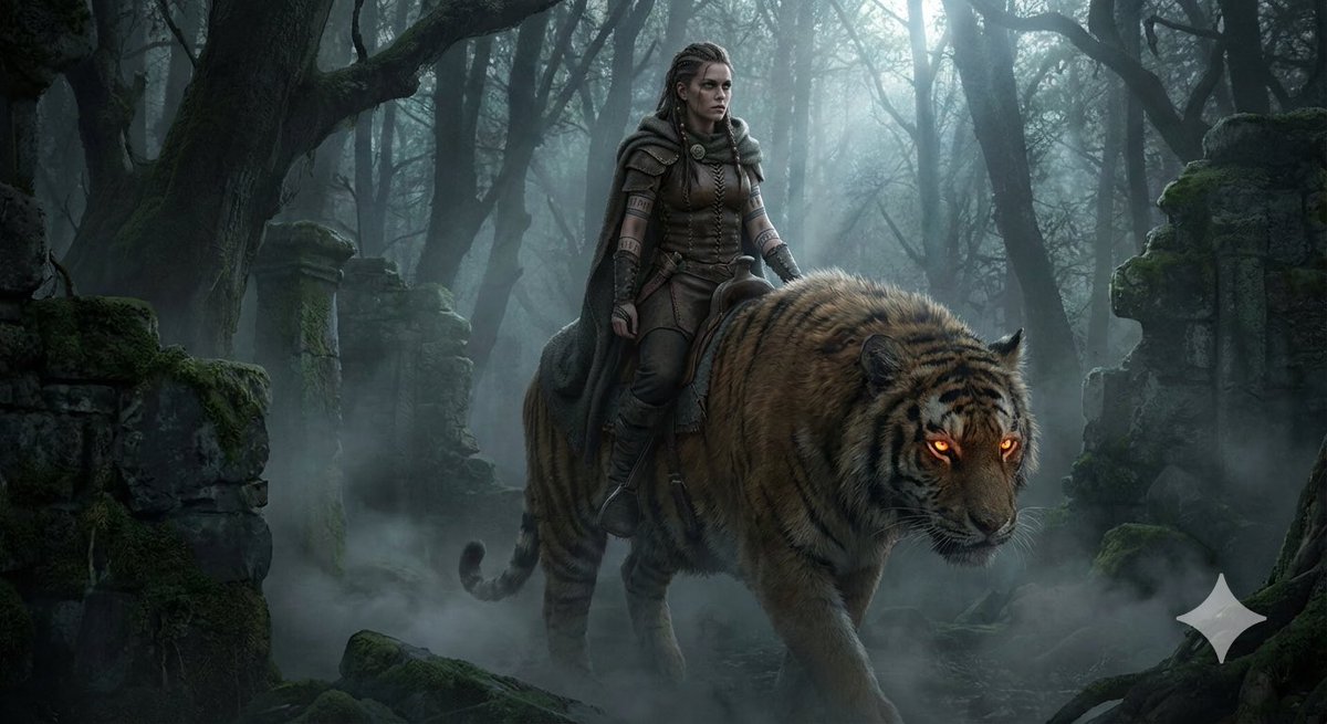 Dune-Inspired Epic Scene with Woman Riding a Giant Rooster — example 4