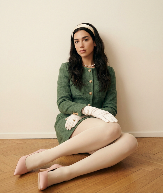 Structured Fashion Portrait with Precise Pose and Outfit Details — example 2