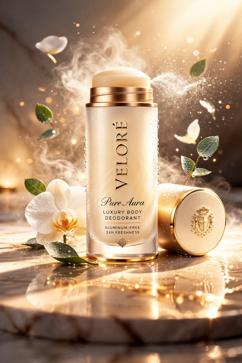 Luxury Deodorant Product Ad Prompt (VELORÉ) — example 2