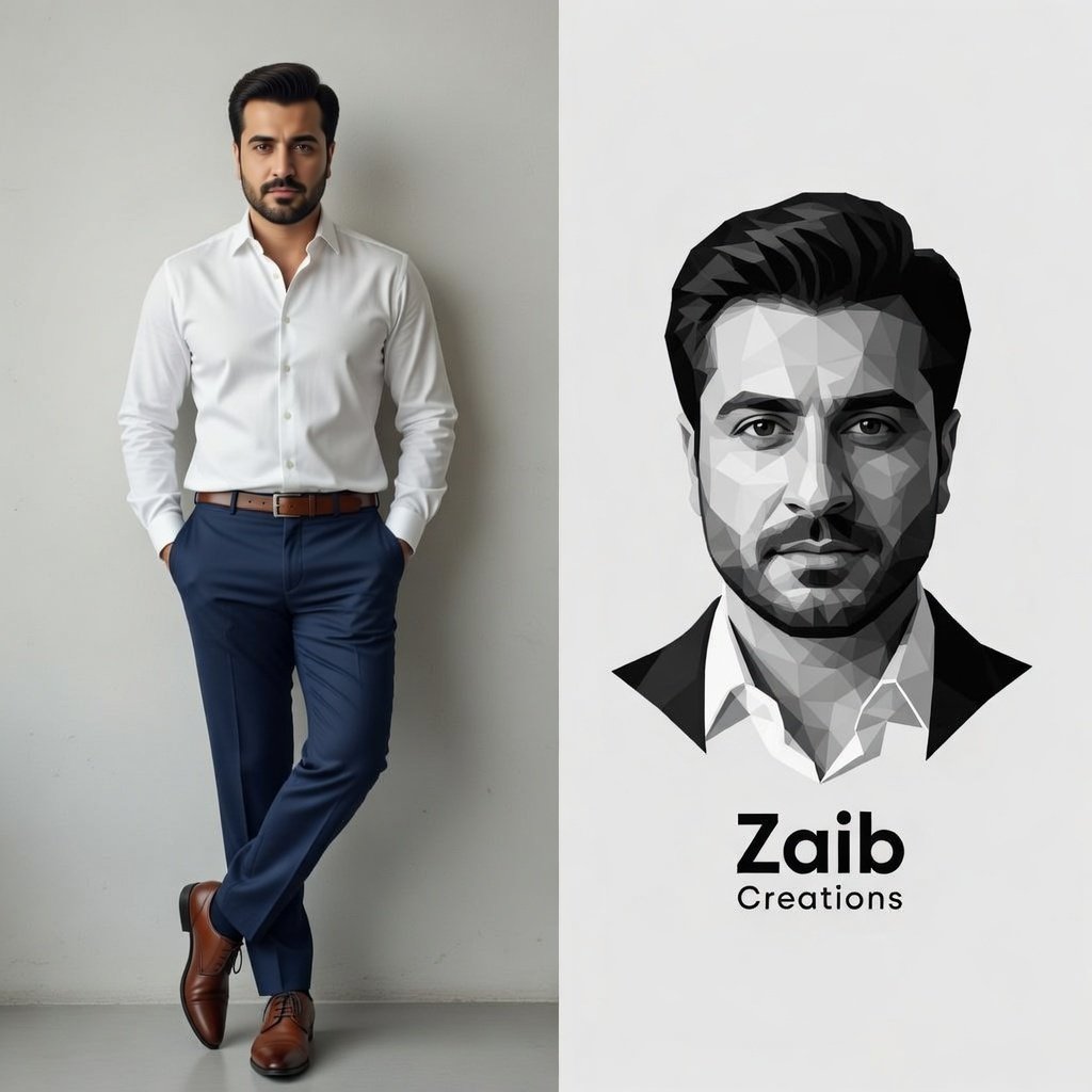 Vertical Split-Screen Branding Composition — example 3